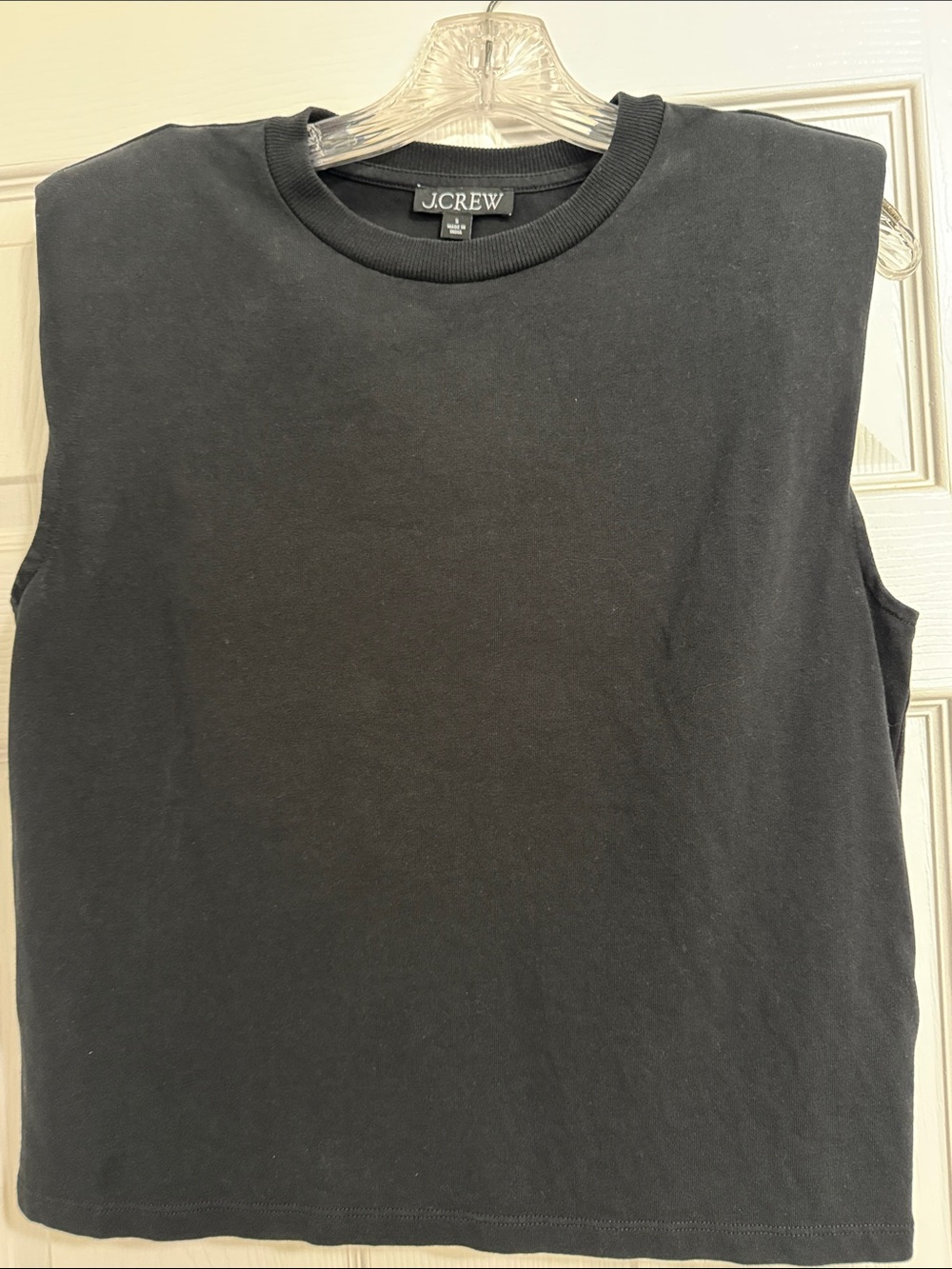J. Crew Black Sleeveless Muscle Tee Tank
